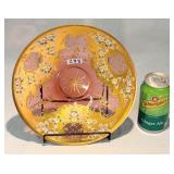 Czech Bohemia Glass 24K Susal Gold Bowl