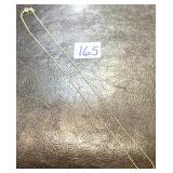 10KT Gold Chain  0.84 Grams, 16.5' Long