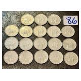 18 Canada 1976 RCMP Mounties Coins Quarters