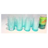 8 Anchor Hocking Soreno Aquamarine Juice Glasses