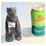 Vintage Standing Bear Soapstone Figurine Signed