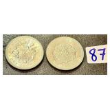 Two World Cup One Crown Coins