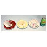 Three English Teacup & Saucer Sets