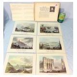 Vintage Set of W.H. Bartlett Historical Prints