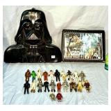 22 Vintage Star Wars Action Figures & Cases