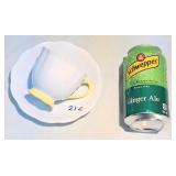 Pastella Robin's Egg Blue & Yellow Teacup & Saucer