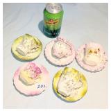 5 German Miniature Teacup & Saucer Sets