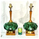 MCM Vintage Lamps Pottery & Wood