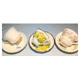 Threee Royal Albert Teacup & Saucer Sets