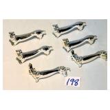 Set of Six Dachsund Wiener Dog Knife Rests