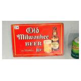 Old Milwaukee Beer Metal Sign