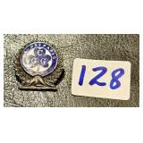 Vintage Sterling Silver Girl Guides Lapel Pin