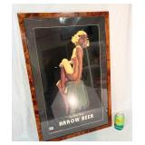 Arrow Beer Matchless Body Pinup Girl Ad.