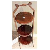 Antique Edwardian Mahogany Cake/Plant Stand