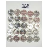 20 Canadian 1967 Silver Dime Coins