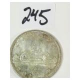 1966 Canadian Silver Dollar Coin