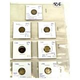 Canadian 5 Cent Silver coins 1891-1920