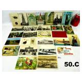 27 Vintage Post Cards From 1900-1920