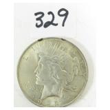 Early 1923 U.S. Peace Silver Dollar Coin