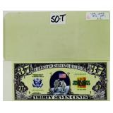 2002 USA 37 Cent Uncirculated Bill