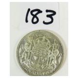 1953 Canadian Silver Half Dollar Coin