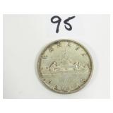 1960 Canadian Silver Dollar Coin