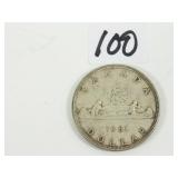 1961 Canadian Silver Dollar Coin