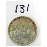 1962 Canadian Silver Dollar Coin
