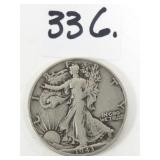 1943 U.S. Walking Liberty Silver Half Dollar Coin