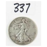 1945 U.S. Walking Liberty Silver Half Dollar Coin