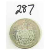 1963 Canadian Silver Half Dollar Coin