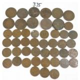 47 Early Canadian Coins