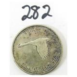 1967 Canadian Silver Dollar Coin