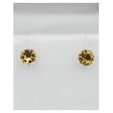10KT Gold Ceitrine Earrings