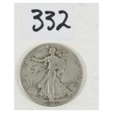 1941 U.S. Walking Liberty Silver Half Dollar Coin
