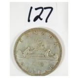 1962 Canadian Silver Dollar Coin