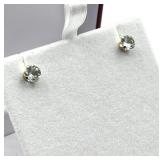 14KT Yellow Gold Aquamarine Earrings
