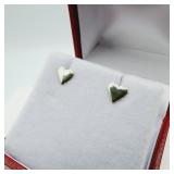 Sterling Silver Heart Shape Earrings
