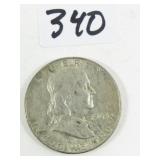 1963 U.S. Franklin Silver Half Dollar Coin