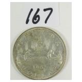 1963 Canadian Silver Dollar Coin
