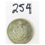 1961 Canadian Silver Dollar Coin
