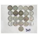 21 U.S. Silver Dime Coins