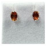 10KT White Gold Mystic Topaz Earrings