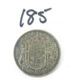 1953 Canadian Silver Half Dollar Coin
