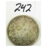 1966 Canadian Silver Dollar Coin