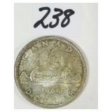 1966 Canadian Silver Dollar Coin