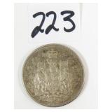 1959 Canadian Silver Half Dollar Coin