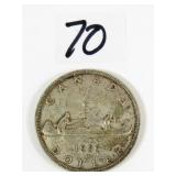 1957 Canadian Silver Dollar Coin