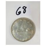 1956 Canadian Silver Dollar Coin