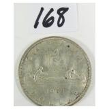 1963 Canadian Silver Dollar Coin